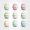 Ornamental easter eggs
