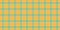 Ornamental fabric texture seamless, folded check background plaid. Pretty tartan pattern textile vector in amber and cyan colors