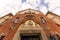 Ornamental Facade of home of Congregation of Sister Servants of The Most Sacred Hearth of Jesus, Cracow, Poland, July 2020