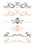 Ornamental floral page decorations