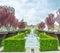 The ornamental garden at Rabati Castle