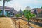 Ornamental garden of Wat Chedi Luang, Chiang Mai, Thailand