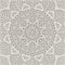 Ornamental Geometric Beige Color Silk Pattern