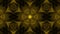 Ornamental geometric kaleidoscope light show star moving pattern yellow New quality universal motion dynamic animated