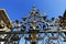 Ornamental ironwork fencing of gardens of the Prague Castle, Prague, Czech Republic