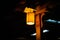 Ornamental Lamp On Village House Garden