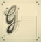 Ornamental letter - G