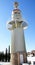 Ornamental lighthouse in the gardens of the Industrial Spain