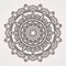 Ornamental mandalas form a floral pattern. suitable for henna, tattoos, photos, coloring books. islam, hindu,Buddha, india,