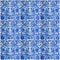 Ornamental oriental background. Blue ceramic tile Turkish