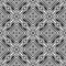 Ornamental pattern. Black and white pattern vector. Kaleidoscopic pattern. Mirror reflection.