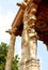 Ornamental pillar sculptures of the ancient Brihadisvara Temple in Thanjavur, india.