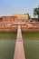 Ornamental pool at the ghost city Fatehpur Sikri in Agra