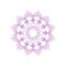 Ornamental Purple Mandala Sign Symbol Logo