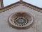 An ornamental rose window of the St Marco in Korcula