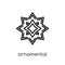 Ornamental rotating polygonal icon from Geometry collection.