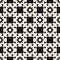 Ornamental seamless pattern with carved geometric shapes,