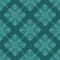 Ornamental seamless pattern design. Diamond repeating tiles turquoise