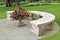 Ornamental stone bench