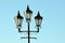 Ornamental street lamps, lantern form