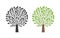 Ornamental tree, logo. Nature, garden, ecology, environment icon or symbol. Vector illustration