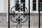 Ornamented iron fence