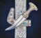 Ornamented Pure Silver Dagger, Middle East, Arabic Culture