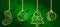 Ornamented Winter Holiday Props Baubles Fir Tree Sock Green