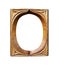 Ornamented, wooden empty oval picture frame