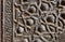 Ornaments of bronze-plate ornate door