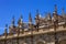 Ornaments la Giralda Cathedral in Seville, Spain