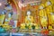 Ornate altar of Thanboddhay Pagoda, Monywa, Myanmar