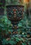 Ornate Antique Chalice in a Mystical Forest Setting