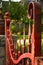 Ornate antique Victorian iron metal garden fence