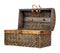 Ornate antique wooden treasure chest