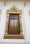 Ornate arched window, Wat Phra Kaew, Bangkok, Thailand, Asia