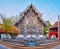 The ornate backside of the Ubosot of Silver Temple, Chiang Mai, Thailand