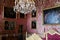 Ornate Bedroom and Chandelier, Palazzo Stefano Balbi - Palazzo Reale, Via Balbi, Genoa, Italy