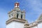 Ornate Bell Tower of the Basilica of Our Lady of Copacabana, Copacabana, Bolivia