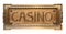 Ornate Brass Sign For A Casino