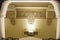 Ornate ceiling details above the entrance foyer in the Marine building, Vancouver