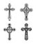Ornate christian cross icons