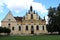 Ornate church and chapel at the castle Mnichovo HradiÅ¡tÄ› in Czech Republic