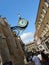 Ornate Clock Against Blue Sky