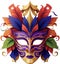 ornate colorful venetian mask