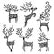 Ornate deer, sketch for your design