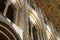 Ornate and detailed view of a magnificent interior of a famous UK cathedral.