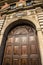 Ornate Doorway in the Kazimierz District of Kracow formerly the Jewish Area of the city in Poland.