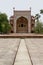 Ornate facade of Akbar\'s Tomb. Agra, India