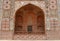 Ornate facade of Akbar\'s Tomb. Agra, India